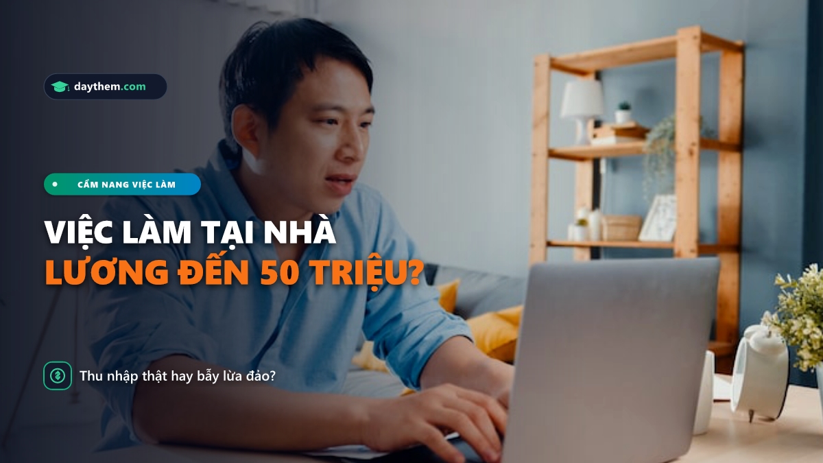 Có những công việc nào có thể làm ở nhà