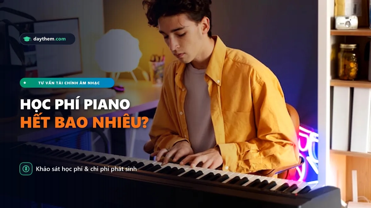 Giá một khoá học đàn piano là bao nhiêu