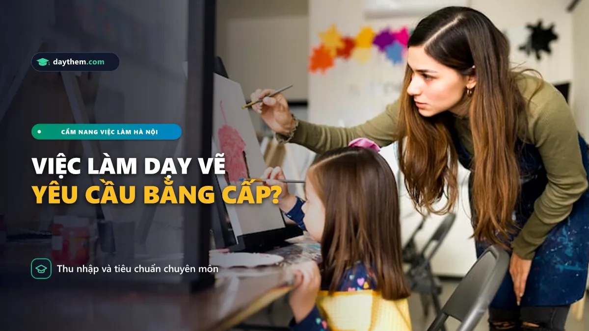 Hà Nội có tuyển giáo viên dạy vẽ không
