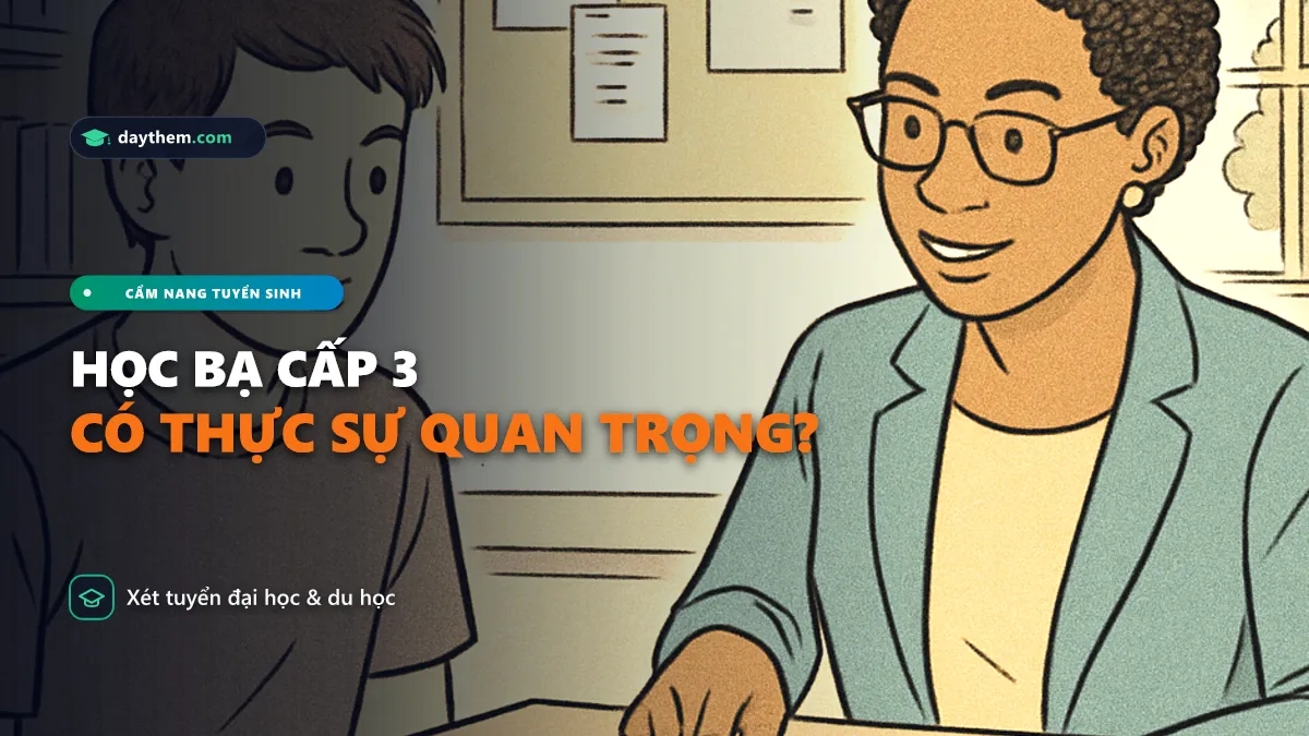 Học bạ cấp 3 có quan trọng không