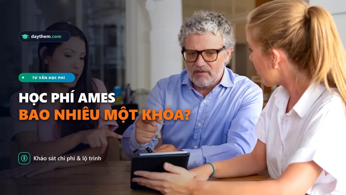 Học phí của AMES English là bao nhiêu