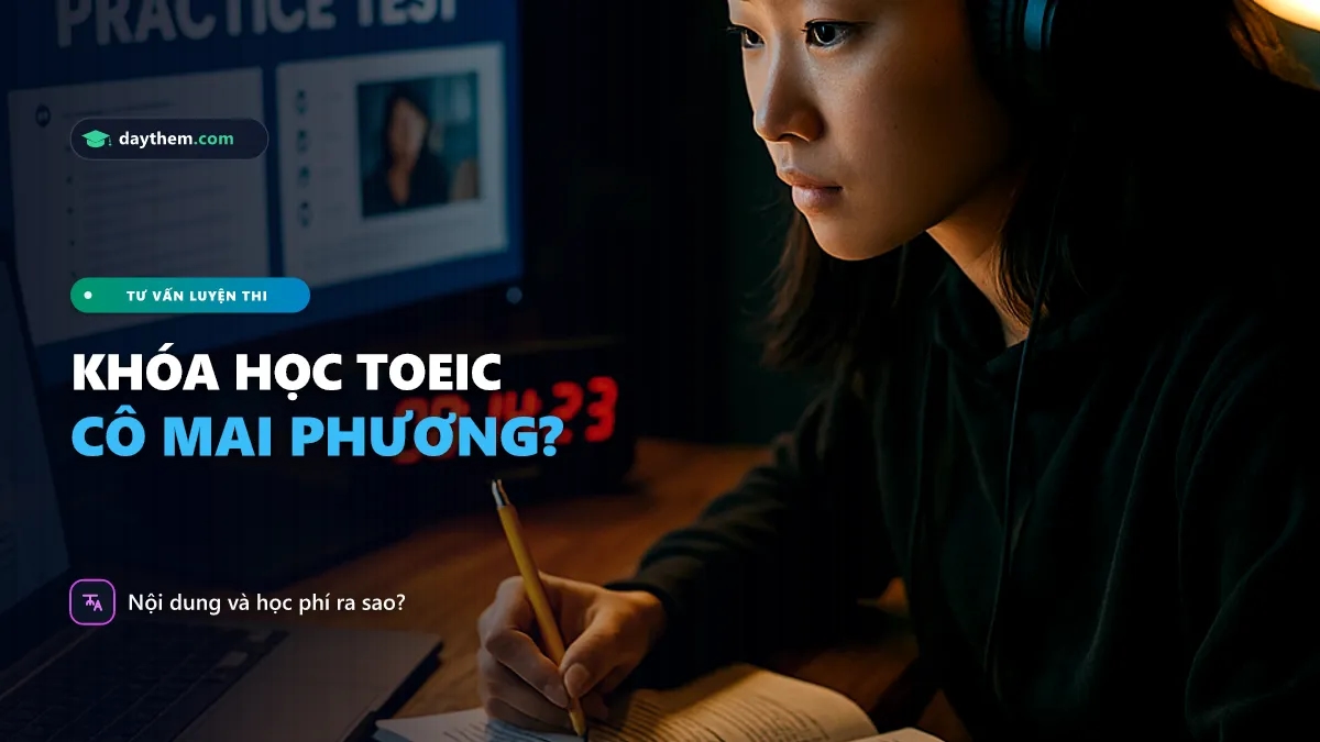 Khóa học TOEIC nào của cô Mai Phương