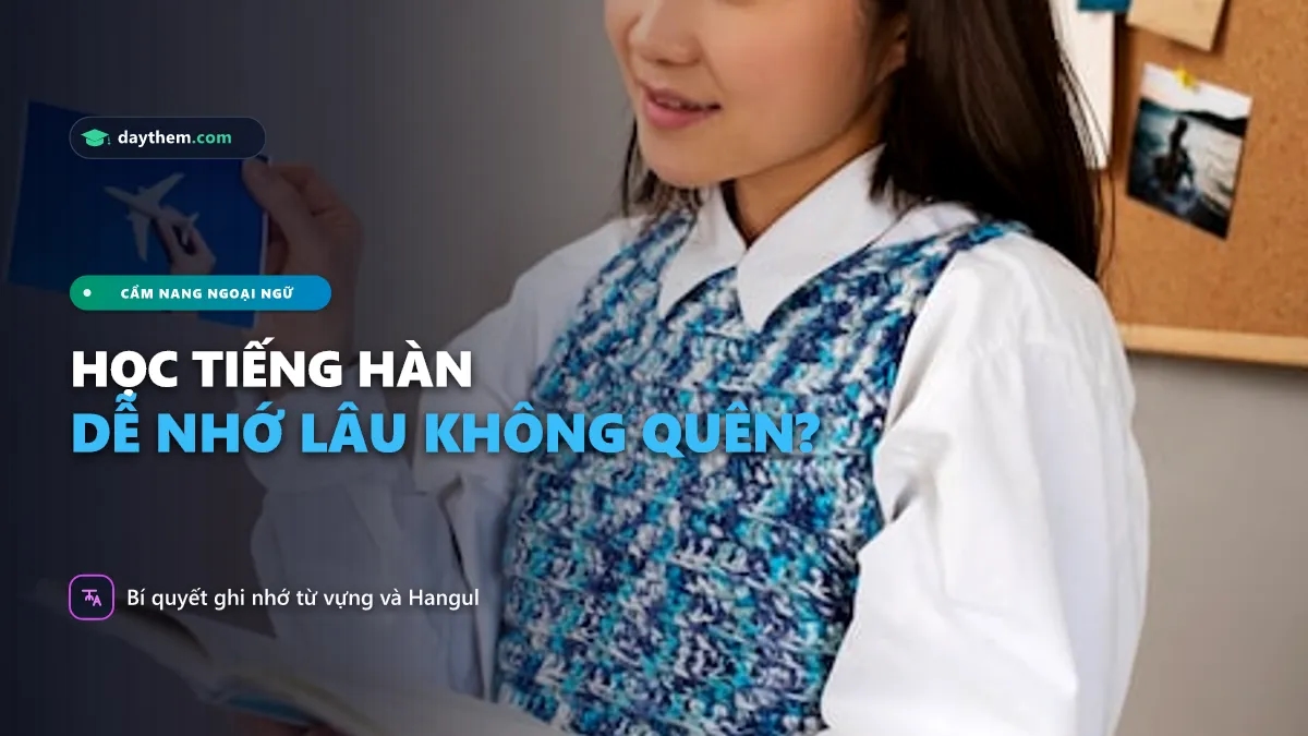 Làm cách nào để học tiếng Hàn dễ nhớ