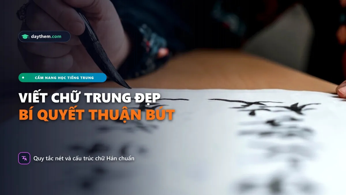 Làm cách nào để viết chữ Trung đẹp