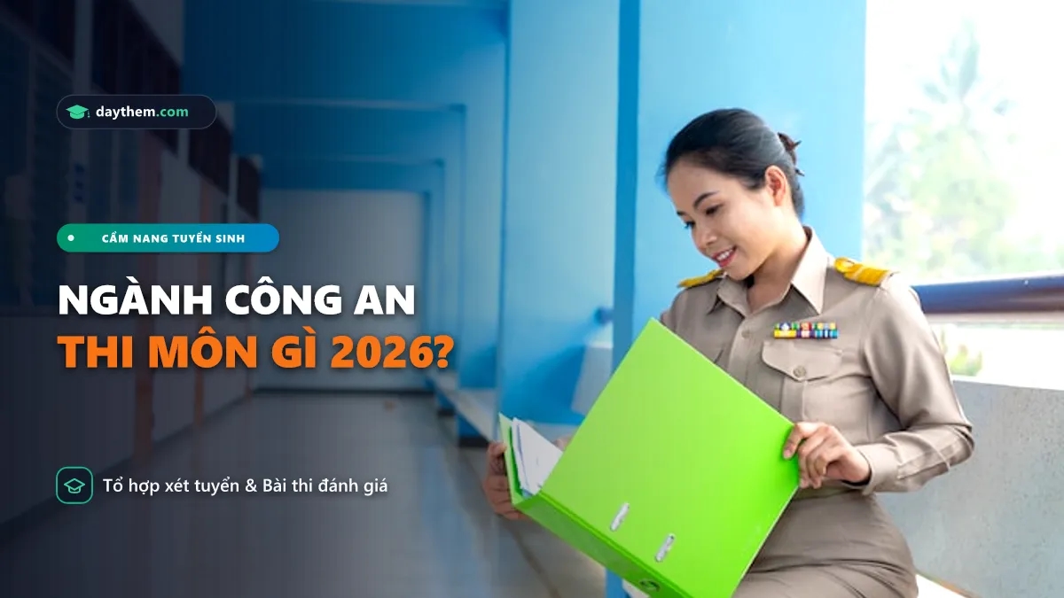 Ngành công an cần học những môn gì 2026