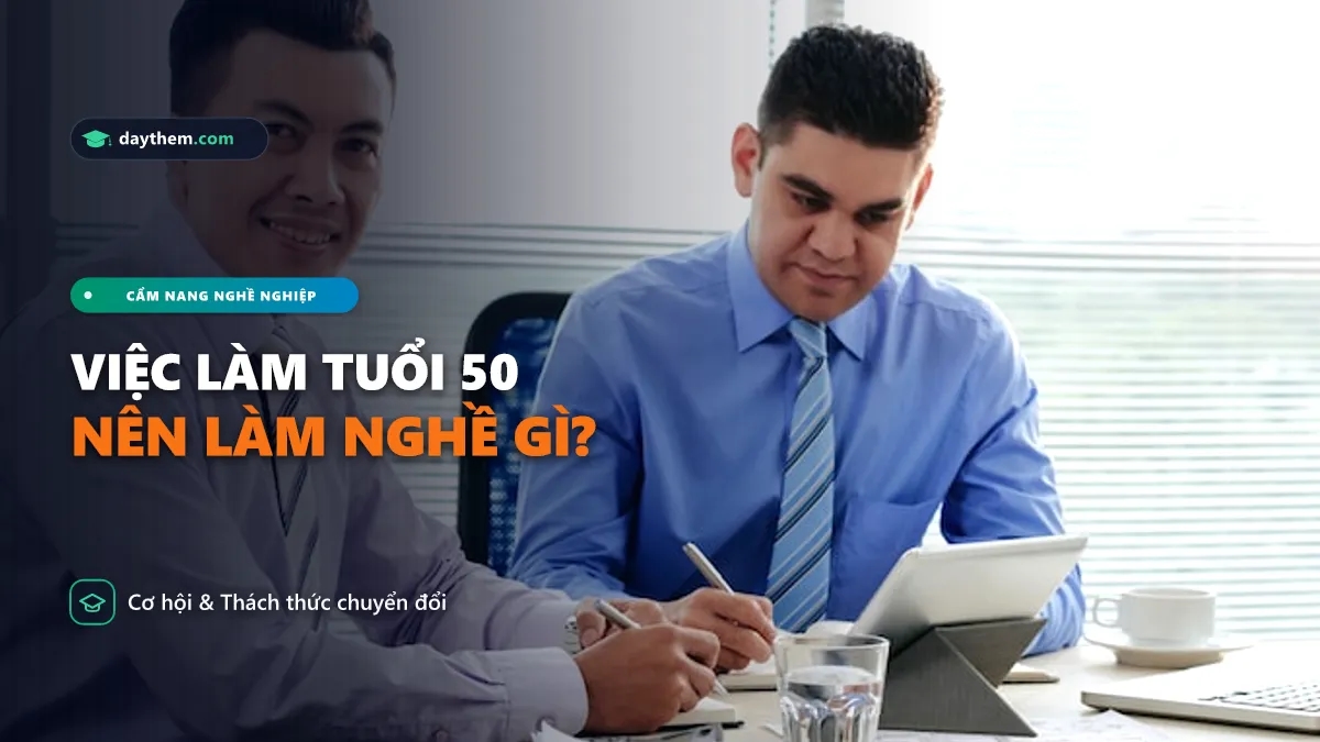 Người 50 tuổi trở lên nên làm nghề gì