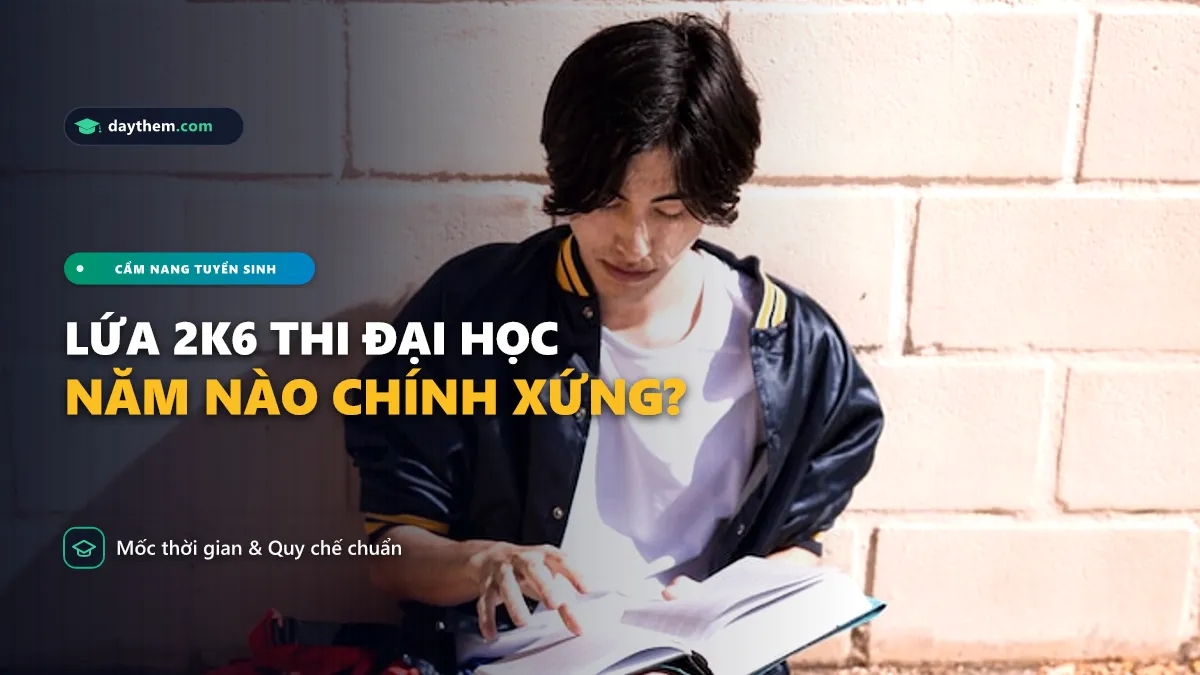 Sinh năm 2006 sẽ thi đại học vào năm nào