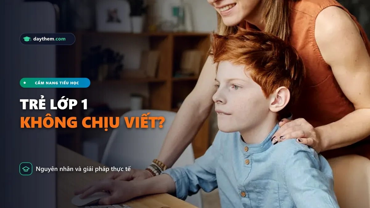 Tại sao trẻ lớp 1 không chịu viết bài