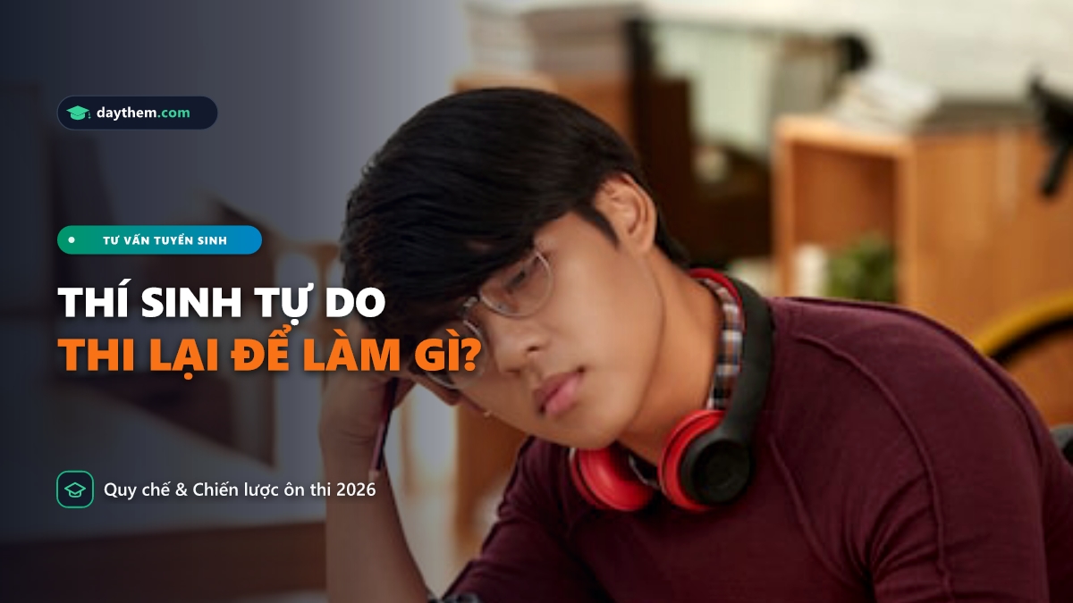 Thí sinh tự do thi lại để làm gì