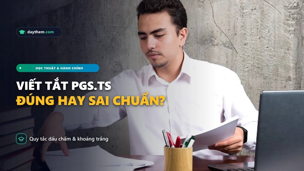 Viết tắt của "Phó giáo sư tiến sĩ" là gì
