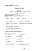 Đề Thi Giữa Học Kỳ 2 KHTN 7 2023 - 2024 Có Đáp Án Ma Trận Đặc Tả - Thumbnail