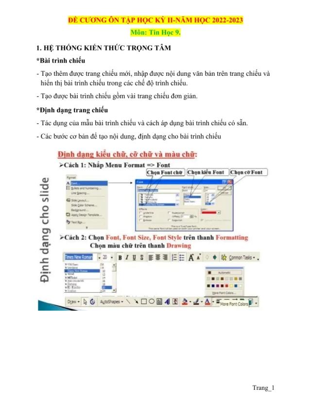Đề Cương Ôn Tập Học Kỳ 2 Tin 9 Năm Học 2022 - 2023 - Thumbnail