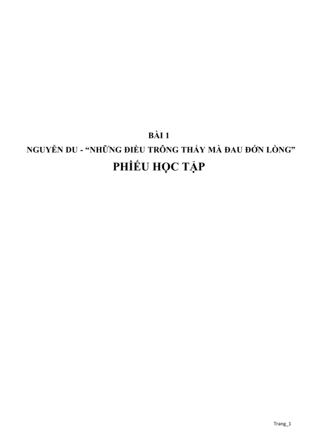 Phiếu Học Tập Ngữ Văn 11 Học Kỳ 2 - Thumbnail