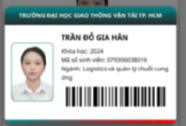 Bằng cấp của Sinh viên dạy kèm Trần Đỗ Gia Hân Trường Đại học Giao Thông Vận Tải TPHCM