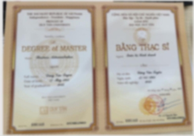 Bằng cấp của Gia sư dạy kèm Đặng Văn Tuyên Đại Học Duy Tân