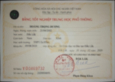 Bằng cấp của Sinh viên dạy kèm Hoàng Trọng Dương Trường Đại học Công nghệ Thông tin