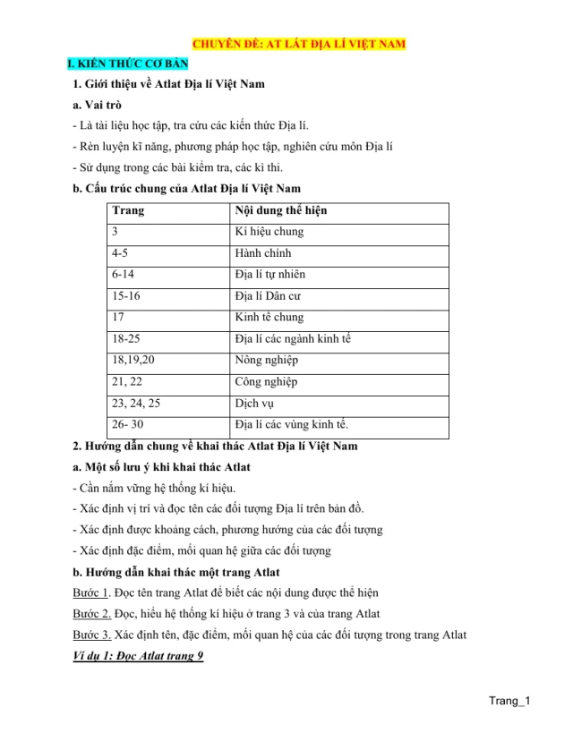 Chuyên Đề Atlat Địa Lí Việt Nam Ôn Thi Tốt Nghiệp THPT - Thumbnail
