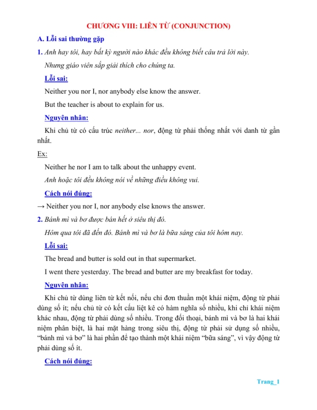Các Lỗi Sai Về Liên Từ - Conjunction Trong Tiếng Anh Và Cách Khắc Phục - Thumbnail