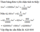 Tự luận Bài tập nâng cao Viết các số đo diện tích dưới dạng số thập phân có đáp án - Thumbnail