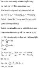 Trắc nghiệm Vật lí Bài 9 (có đáp án): Áp suất khí quyển