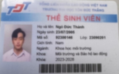 Bằng cấp của Sinh viên dạy kèm Ngô Đức Thành Trường, online và quận 5, quận 7, bình chánh