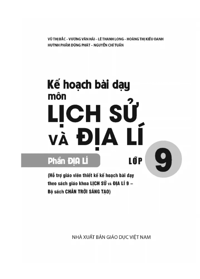 Kế Hoạch Bài Dạy Địa Lí 9 Cả Năm - Thumbnail