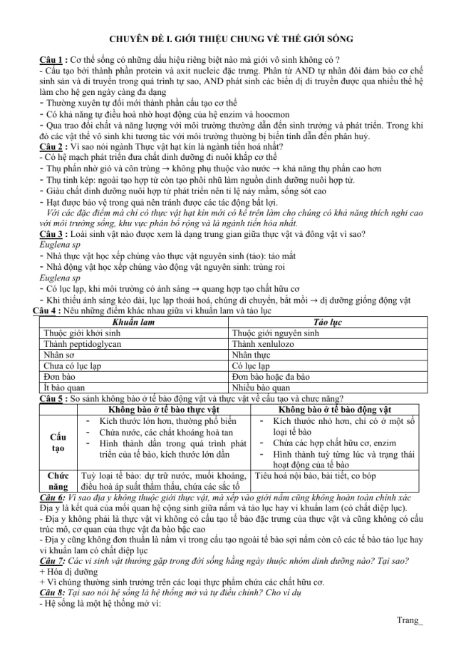 6 Chuyên Đề Bồi Dưỡng Học Sinh Giỏi Môn Sinh Học Lớp 10 - Thumbnail