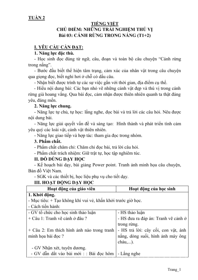 Giáo Án Tiếng Việt 3 Tuần 2 - Thumbnail
