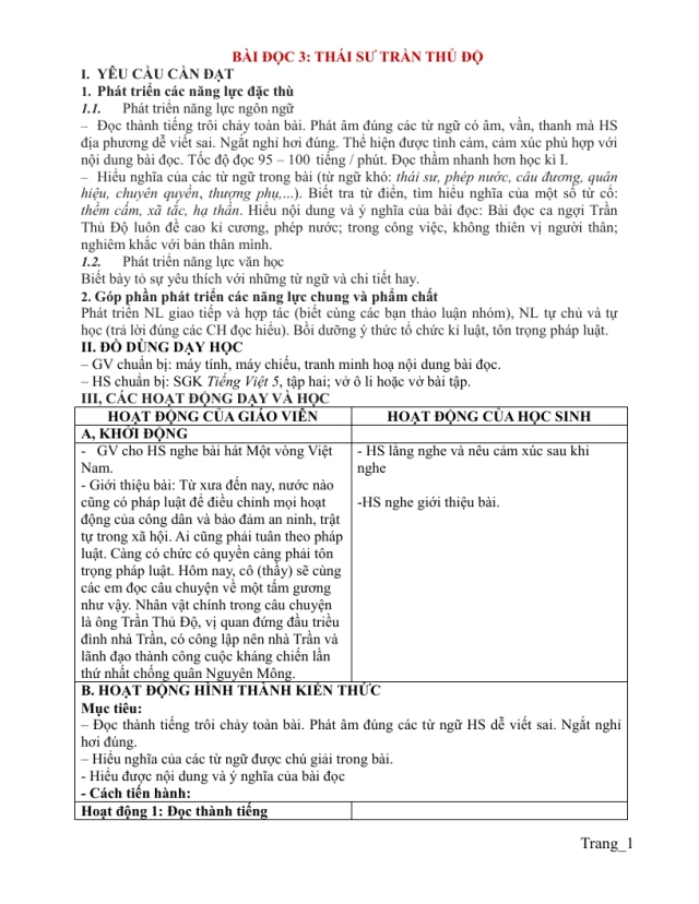 Giáo Án Tiếng Việt 5 Tuần 22 - Thumbnail