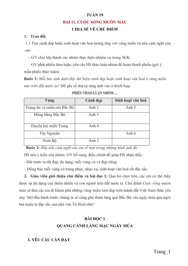 Giáo Án Tiếng Việt 5 Tuần 19 - Thumbnail