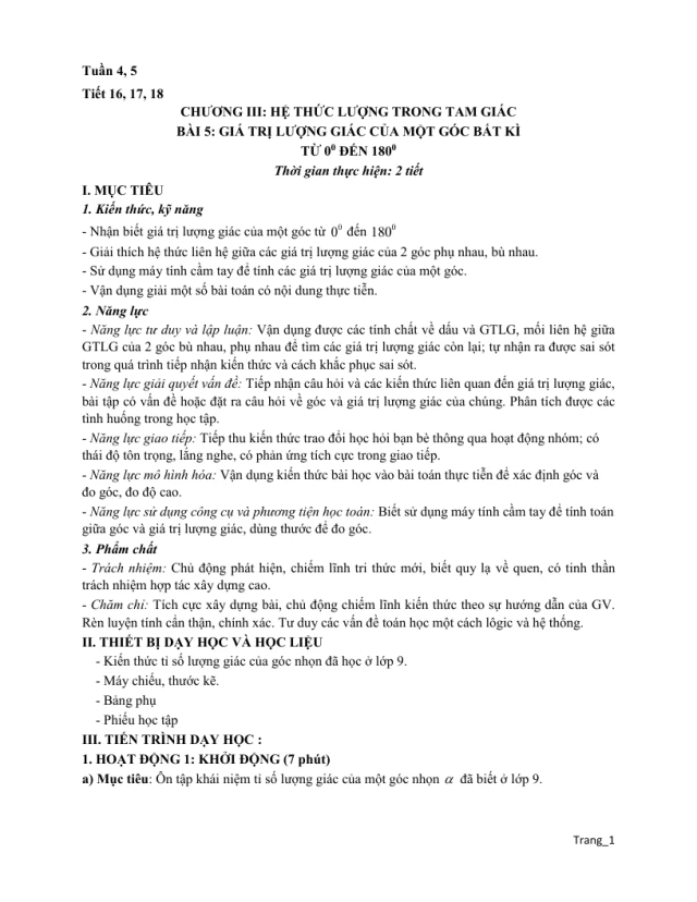 Giáo Án Toán 10 Tuần 5 - Thumbnail