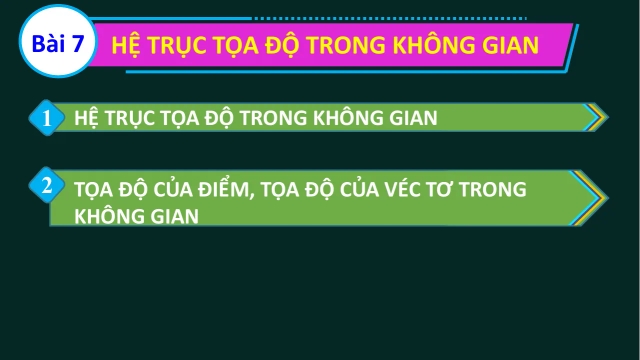 Giáo Án Powerpoint Toán 12 Bài 7 Hệ Trục Tọa Độ Trong Không Gian - Thumbnail