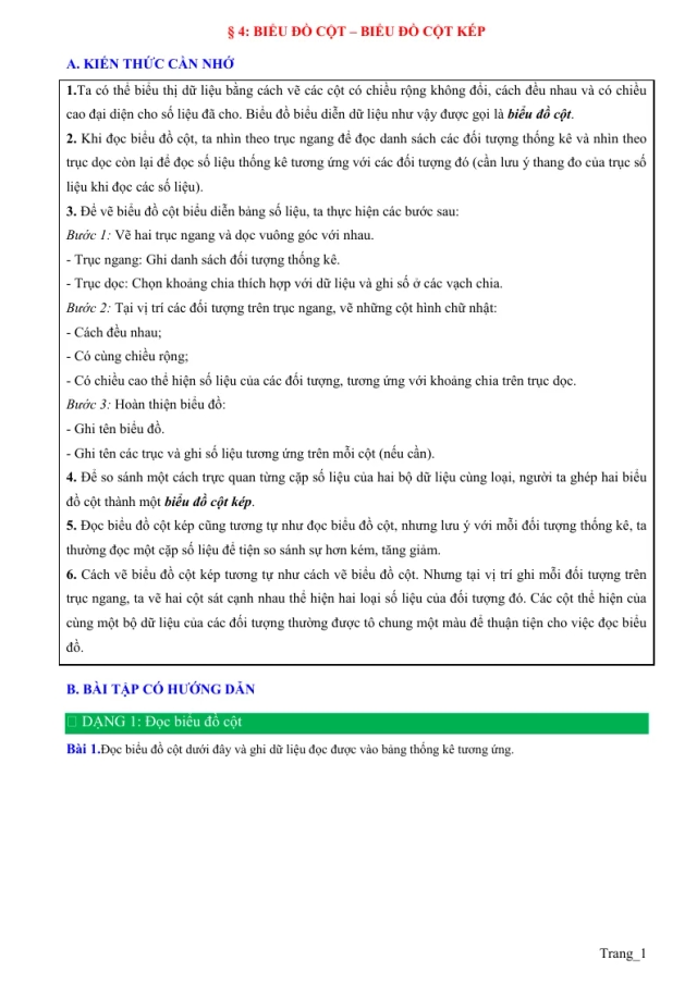 Phương Pháp Giải Bài 4 Biểu Đồ Cột Biểu Đồ Cột Kép Toán 6 - Thumbnail