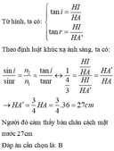 Trắc nghiệm Khúc xạ ánh sáng có đáp án (Vận dụng cao) - Thumbnail