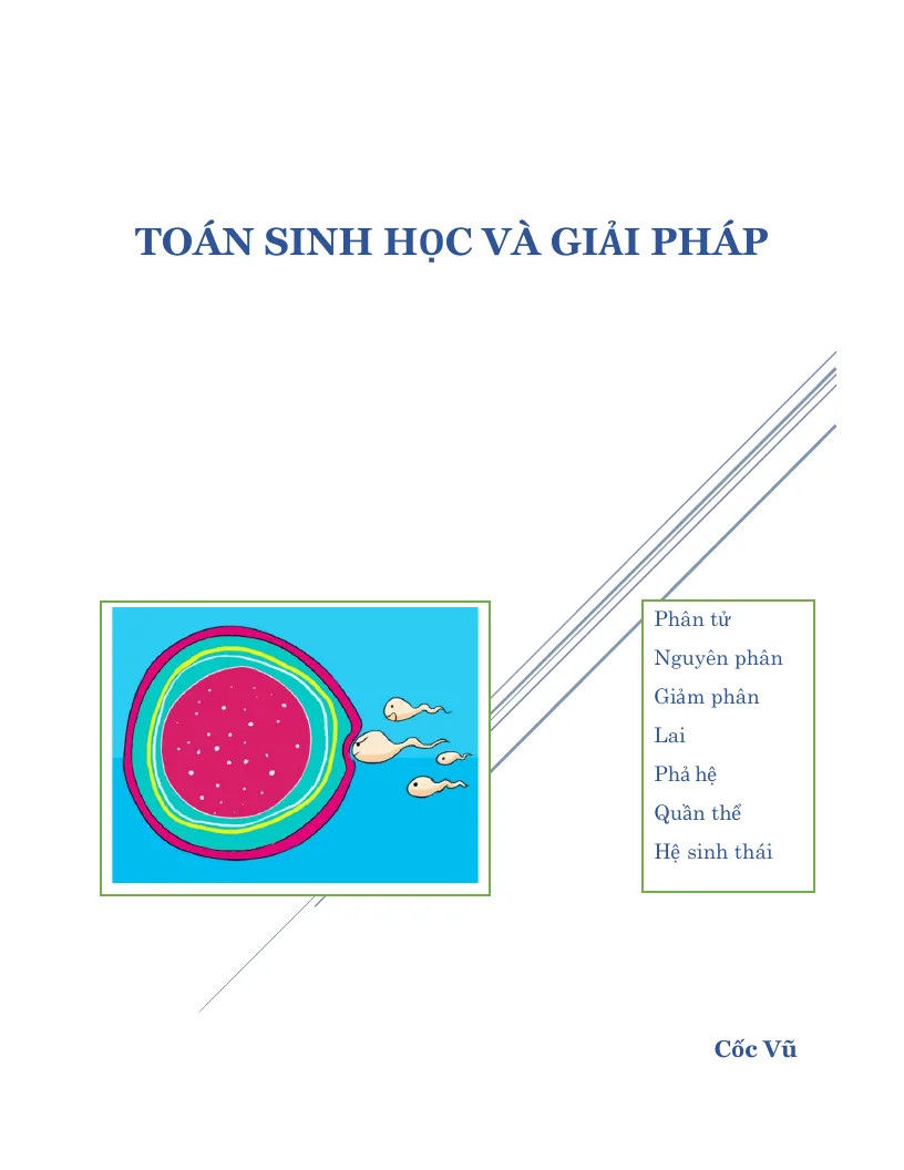Toán Sinh Học Và Giải Pháp Có Lời Giải Và