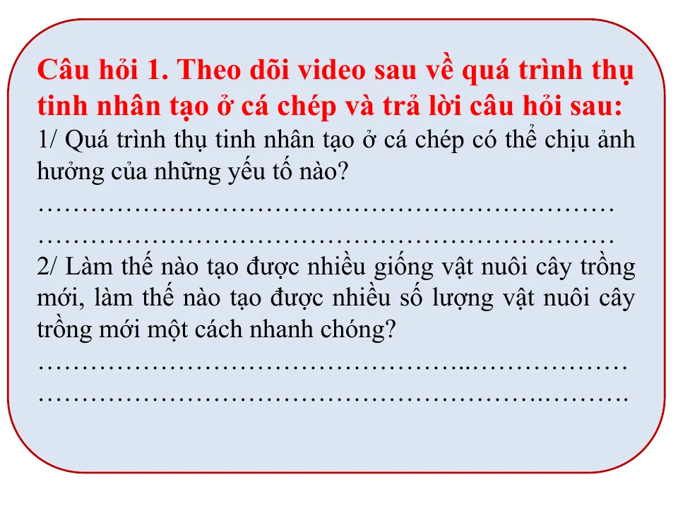Giáo Án PowerPoint Sinh 7 Bài 34 Các Yếu Tố Ảnh Hưởng Tới Sinh Sản Và Điều Khiển Sinh Sản Ở Sinh Vật