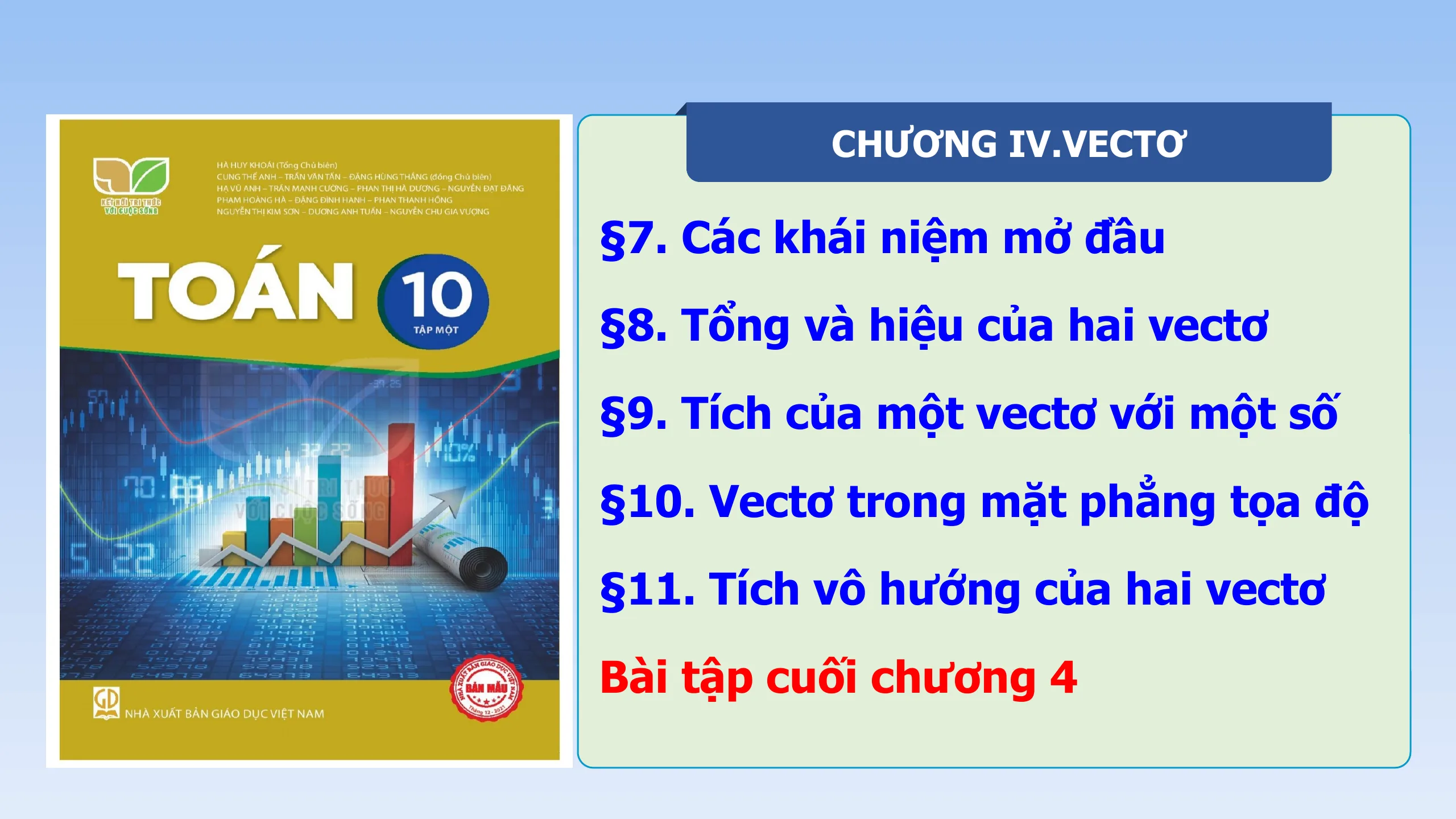 Giáo Án PowerPoint Toán 10 KNTT Bài Ôn Tập Chương 4 Vectơ