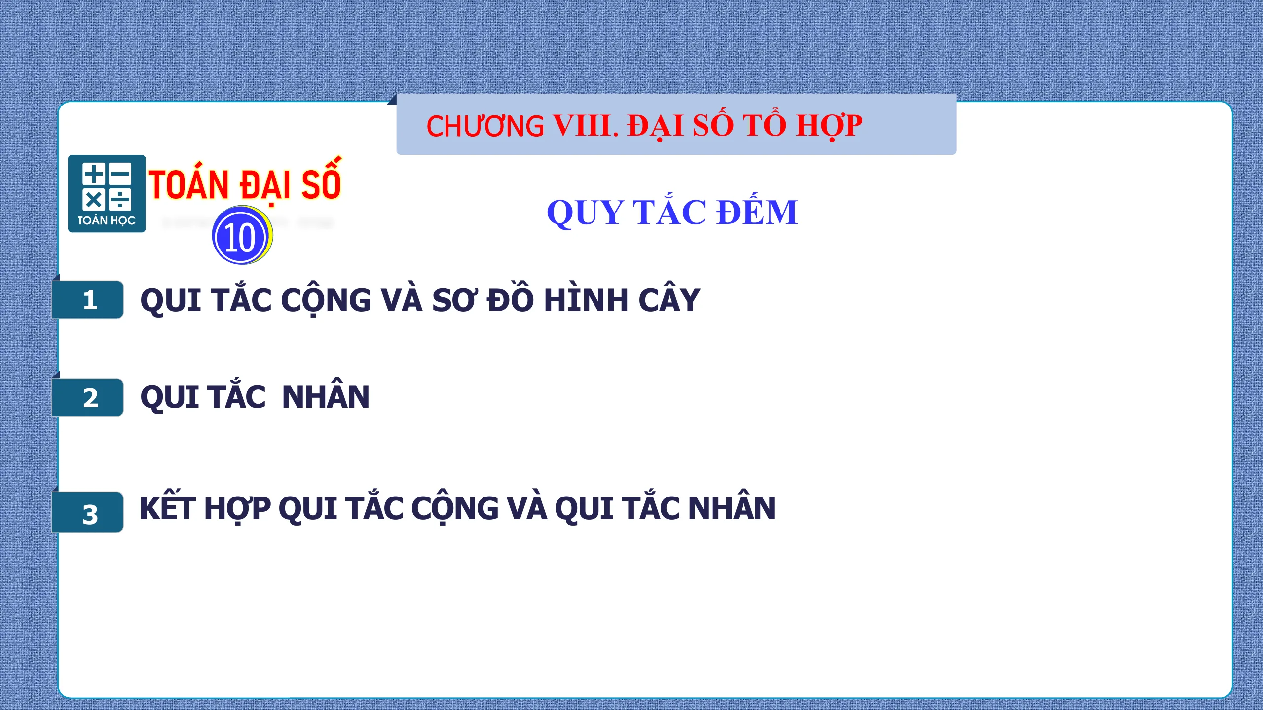 Giáo Án PowerPoint Bài 23 Quy Tắc Đếm