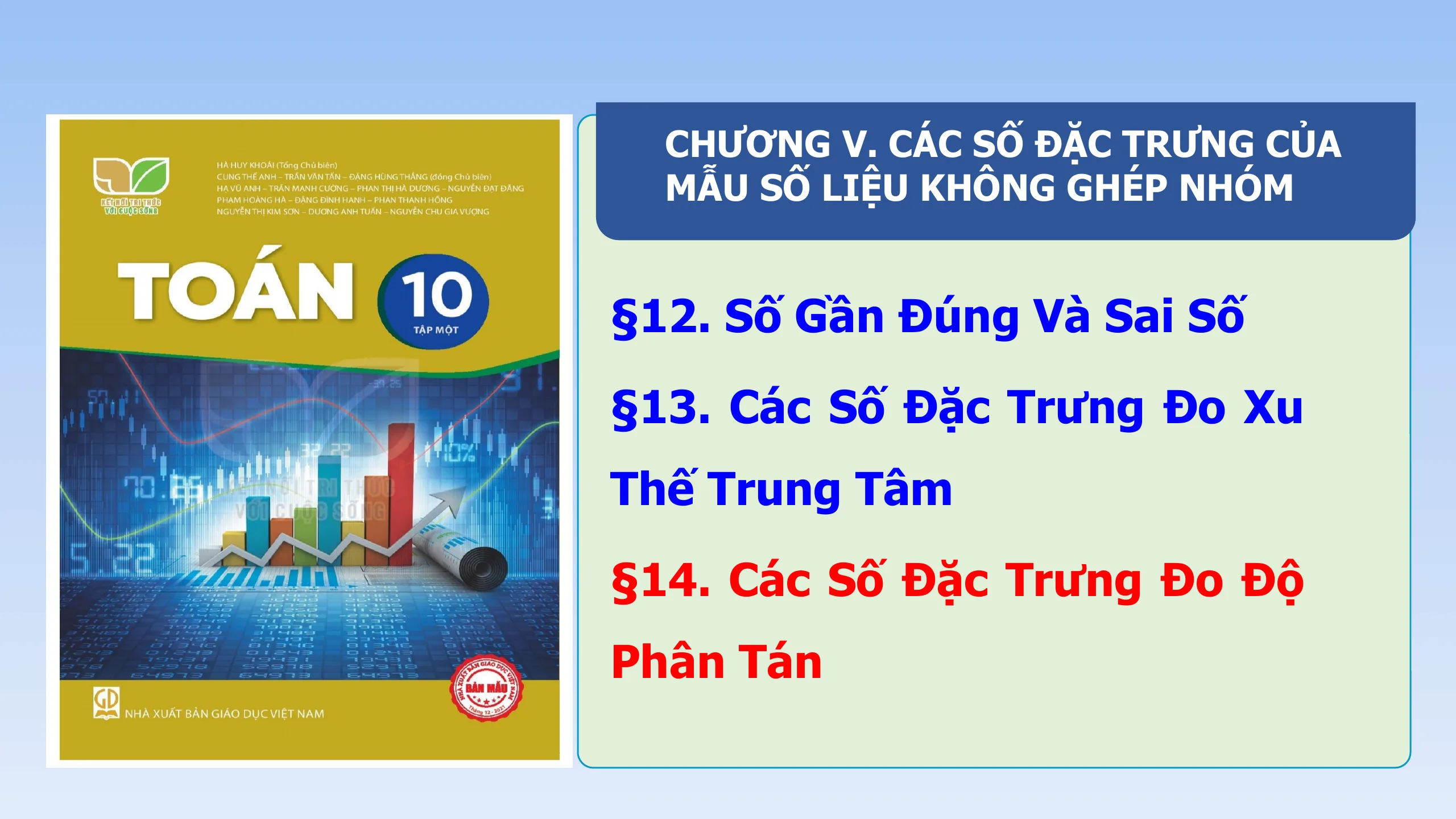 Giáo Án PowerPoint Toán 10 KNTT Bài 14 Các Số Đặc Trưng Đo Độ Phân Tán