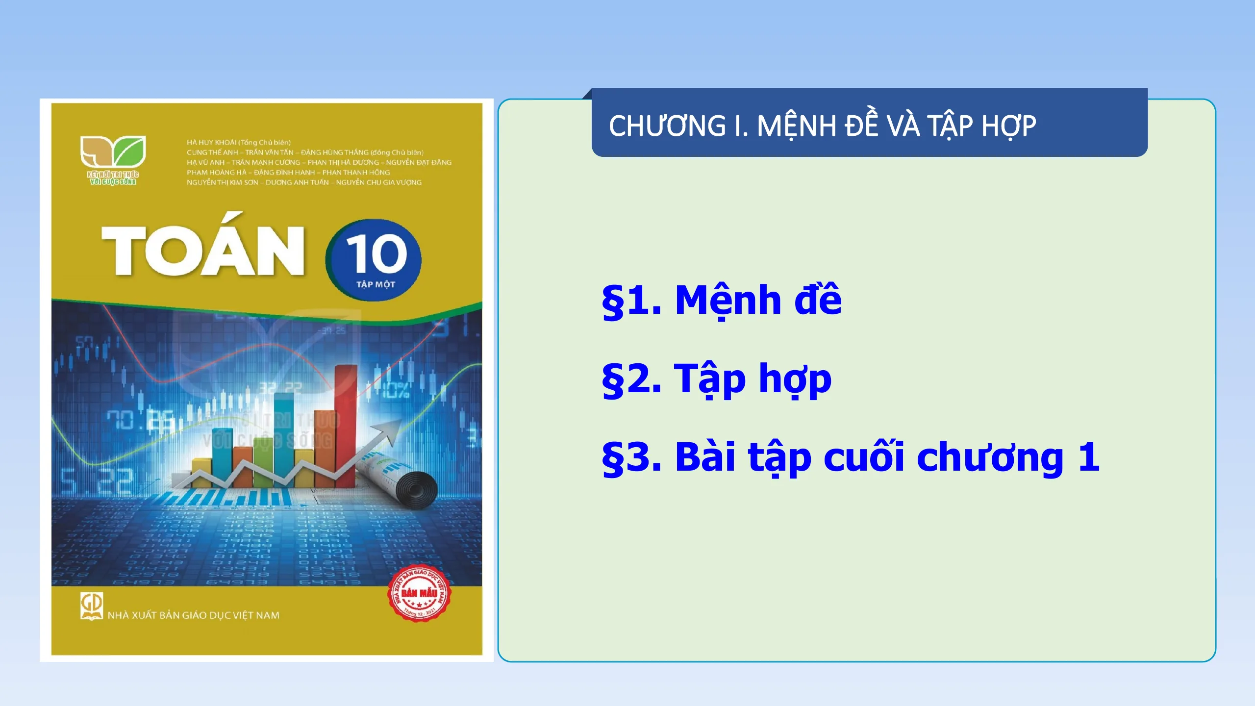 Giáo Án PowerPoint Toán 10 KNTT Bài Ôn Tập Chương 1 Mệnh Đề Và Tập Hợp