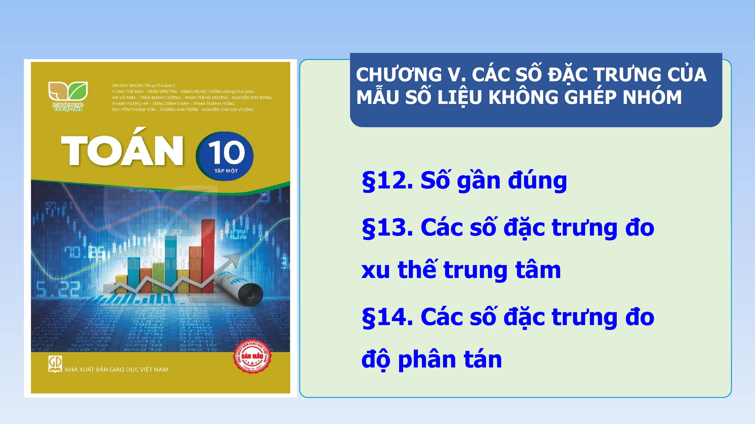 Giáo Án PowerPoint Toán 10 KNTT Bài 13 Các Số Đặc Trưng Đo Xu Thế Trung Tâm