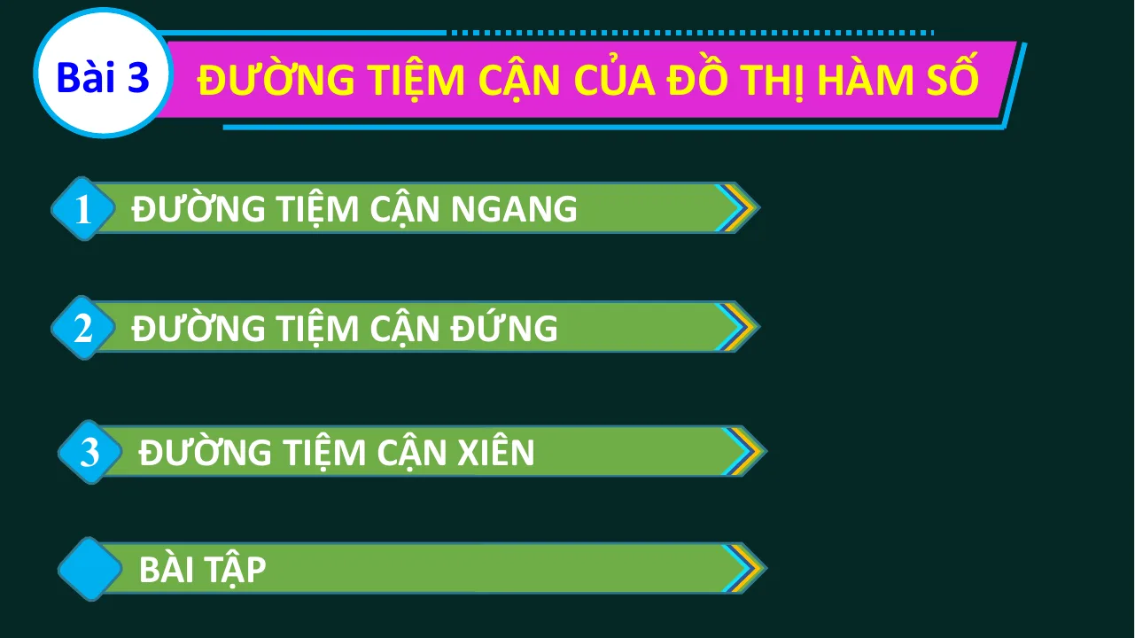 Giáo Án Powerpoint Toán 12 Bài 3 Đường Tiệm Cận Của Đồ Thị Hàm Số