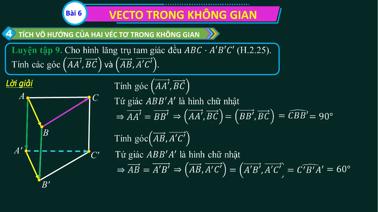 Giáo Án Powerpoint Toán 12 KNTT Bài 6 Vecto Trong Không Gian Phần 3