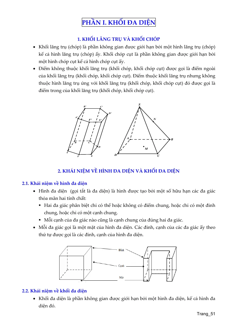 Kiến Thức Cơ Bản Hình Học 12 Cả Năm
