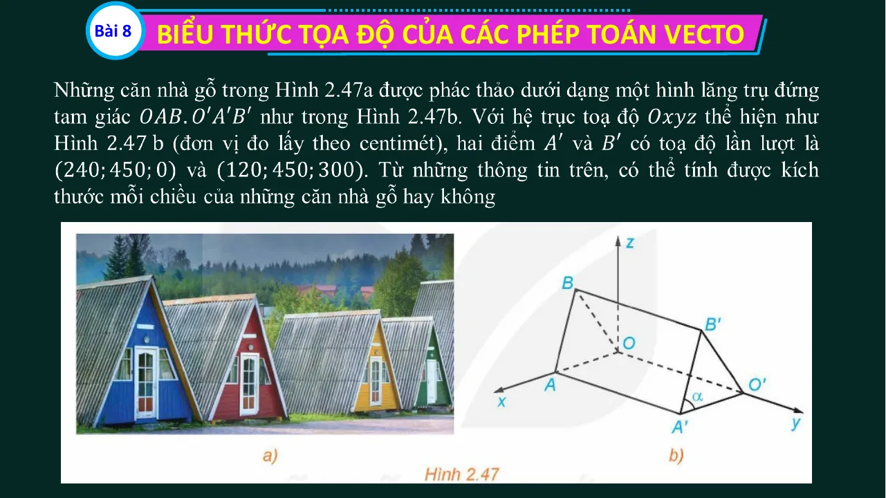 Giáo Án Powerpoint Toán 12 Bài 8 Biểu Thức Tọa Độ Của Các Phép Toán Vecto