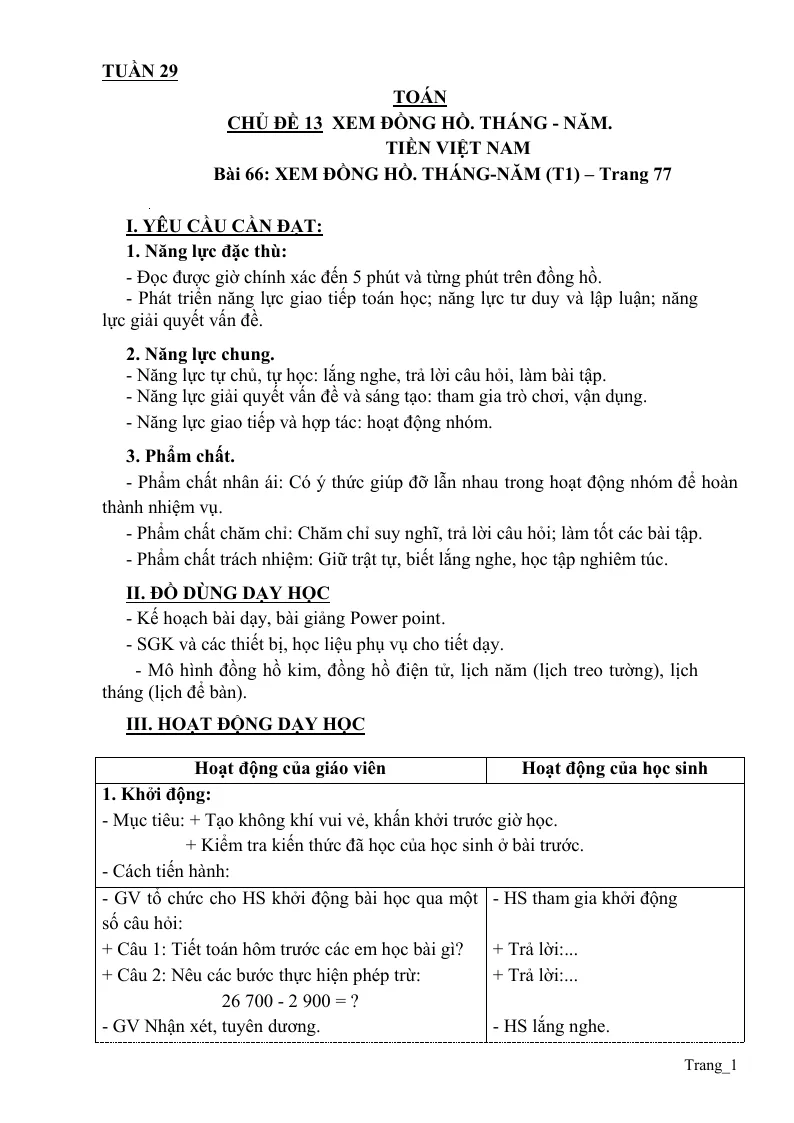 Giáo Án Toán 3 Tuần 29 File