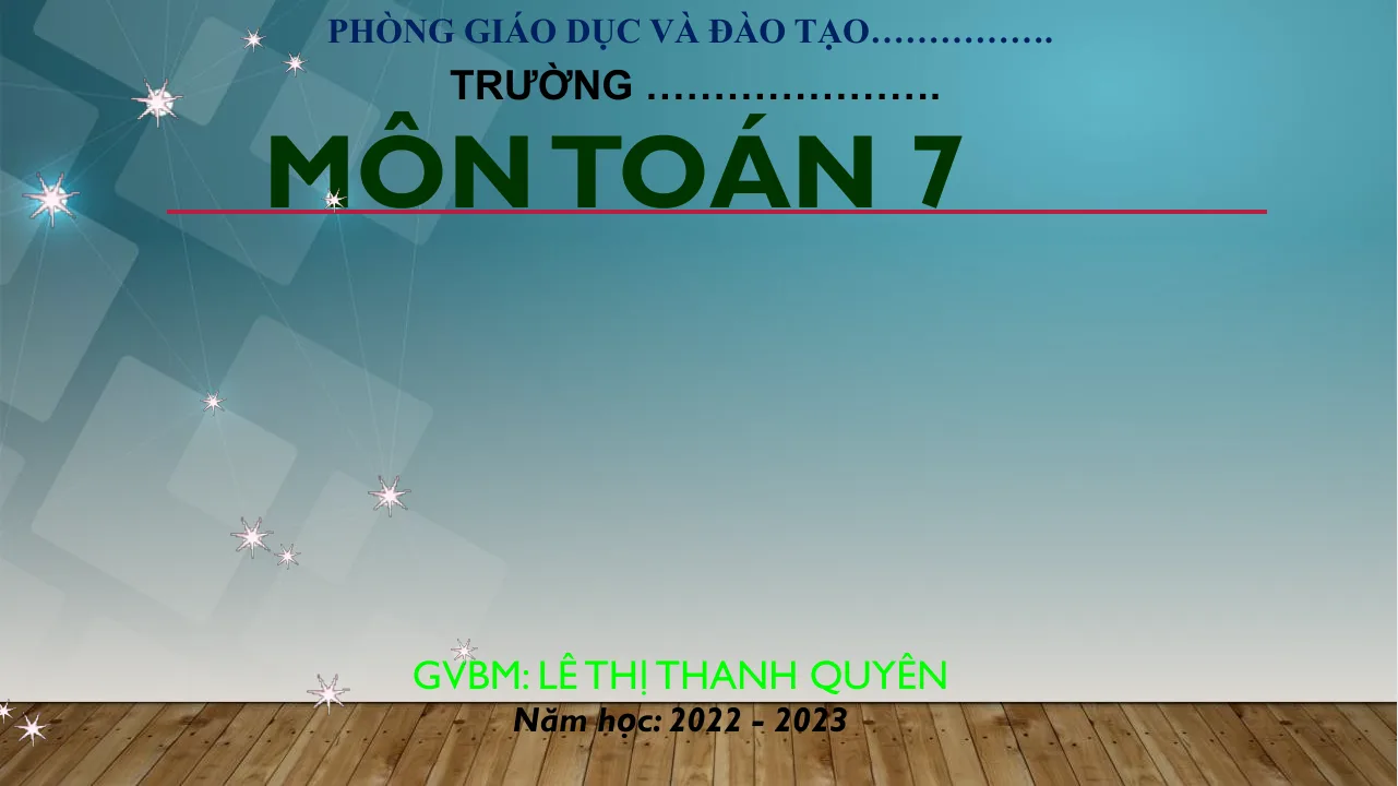 Giáo Án PowerPoint Toán 7 CTST Bài 1 Chương 9 Làm Quen Với Biến Cố Ngẫu Nhiên