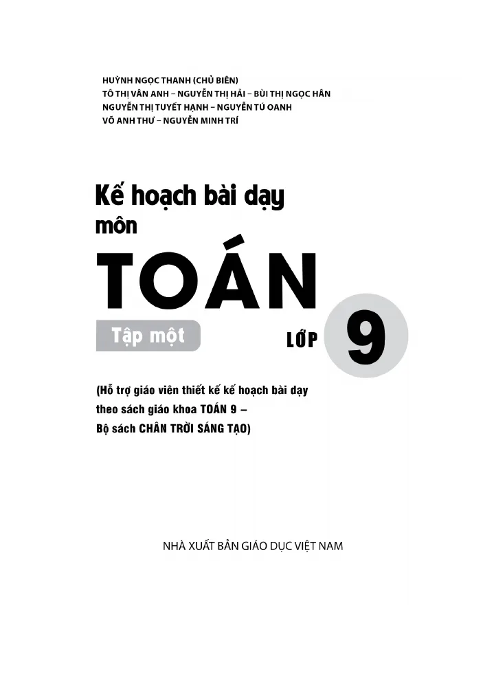Kế Hoạch Bài Dạy Toán 9 Học Kỳ 1