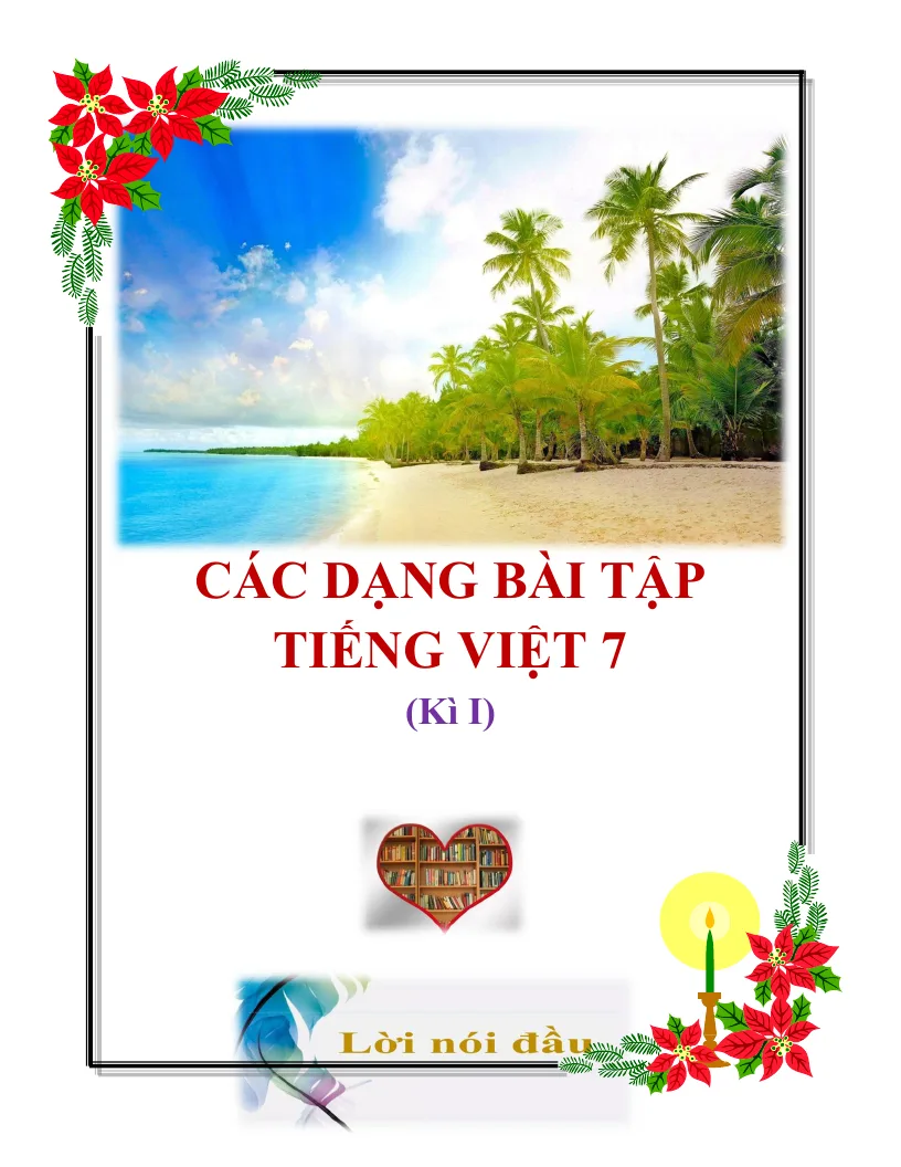 Các Dạng Bài Tập Tiếng Việt 7 Học Kỳ 1