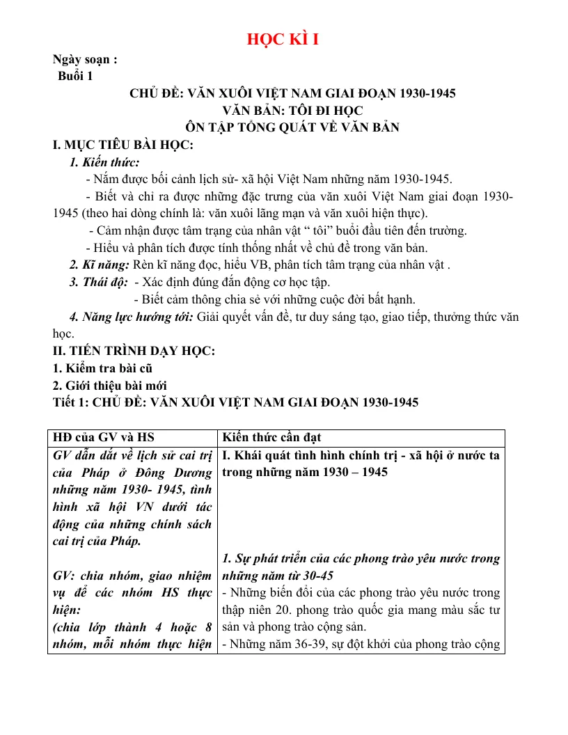 Giáo Án Dạy Thêm Văn 8 Cả Năm Rất Hay File